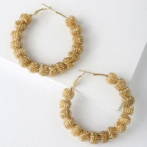 Lulus Gold Beaded Earrings